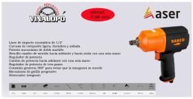 Bacho herramienta BPC815 - LLAVE DE IMPACTO 1/2" ALTA POT